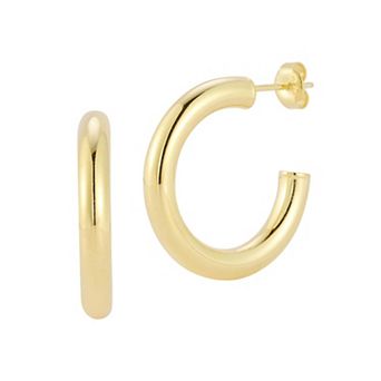Sunkissed Sterling Sterling Silver Hoop Earrings