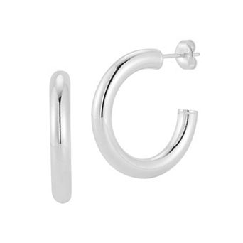 Sunkissed Sterling Sterling Silver Hoop Earrings