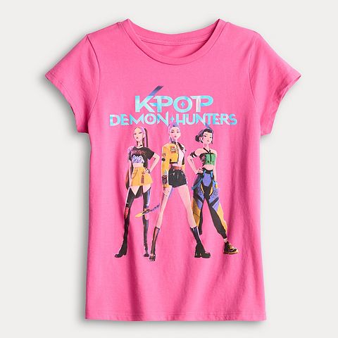Детская футболка Girls K-Pop Demon Hunters с принтом