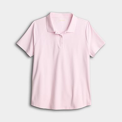 Women's Tek Gear® Short Sleeve Buttoned Golf Polo