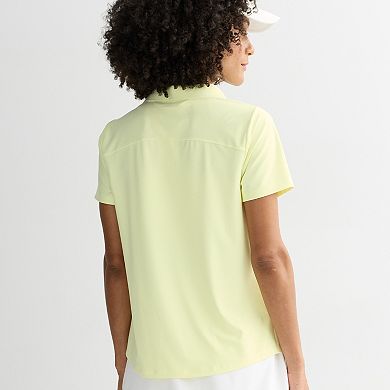 Women's Tek Gear® Short Sleeve Buttoned Golf Polo