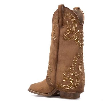 Women's Suede Foldover Booties By XTI 144467