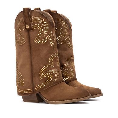 Women's Suede Foldover Booties By XTI 144467