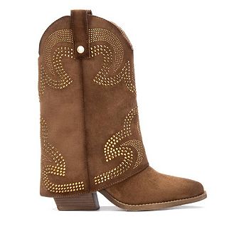 Women's Suede Foldover Booties By XTI 144467