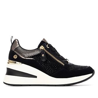 XTI Women's Suede Wedge Sneakers 144377