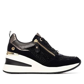 XTI Women's Suede Wedge Sneakers 144377