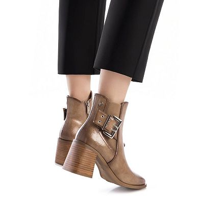 Women's Heeled Patent Leather Chelsea Booties By XTI 144315