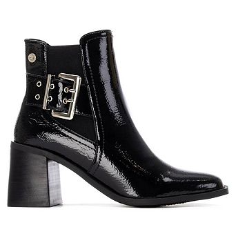Women's Heeled Patent Leather Chelsea Booties By XTI 144315