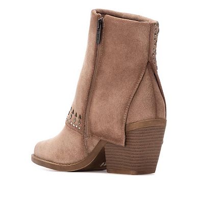 Women's Suede Foldover Booties By XTI 144464