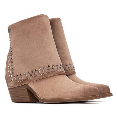 Women's Suede Foldover Booties By XTI 144464