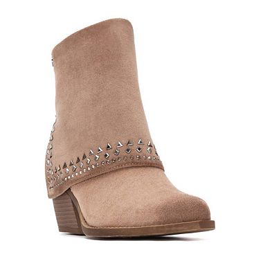 Women's Suede Foldover Booties By XTI 144464
