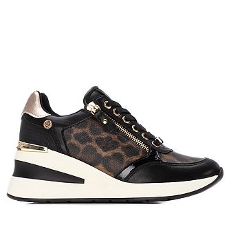 Women's Wedge Lace-Up Sneakers By XTI 144378