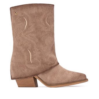 Women's Suede Foldover Booties By XTI 144470
