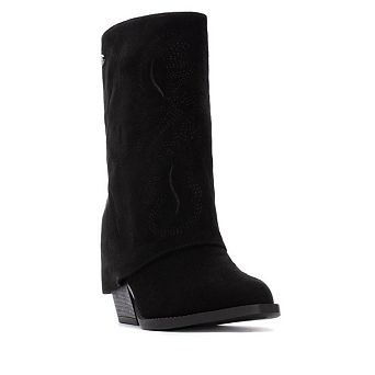Women's Suede Foldover Booties By XTI 144470
