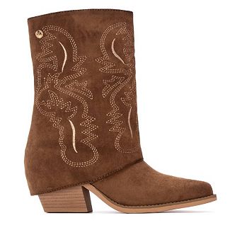 Women's Suede Foldover Booties By XTI 144470