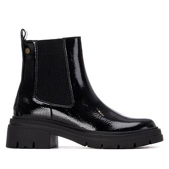 Women's Patent Leather Chelsea Booties By XTI 144297