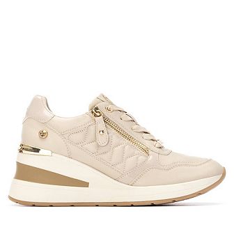 XTI Women's Quilted Wedge Sneakers 144380