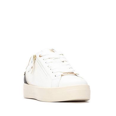 XTI Women's Side Zipper Casual Sneakers 144371