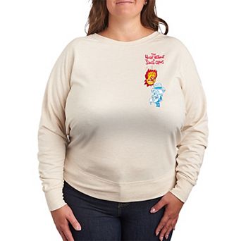 Plus Size The Year Without A Santa Claus Heat Miser & Snow Miser French Terry Long Sleeve Graphic Tee