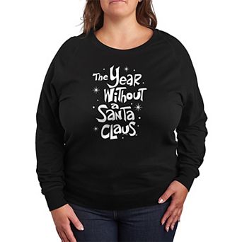 Plus Size Disney's The Year Without A Santa Claus Logo French Terry Long Sleeve Graphic Tee