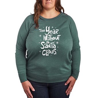 Plus Size Disney's The Year Without A Santa Claus Logo French Terry Long Sleeve Graphic Tee