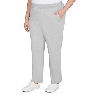 Plus Size Alfred Dunner Cozy Short Length Slant Pocket Pants