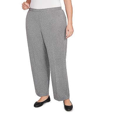 Plus Size Alfred Dunner Herringbone Knit Short Length Pants
