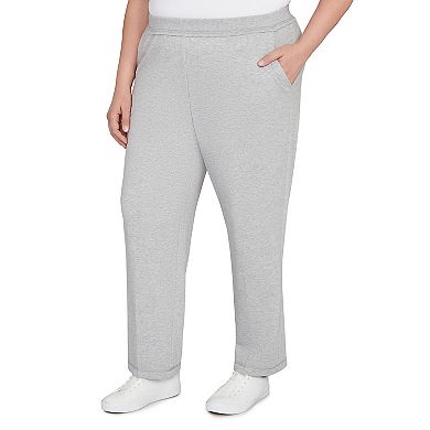 Plus Size Alfred Dunner Cozy Medium Length Slant Pocket Pants
