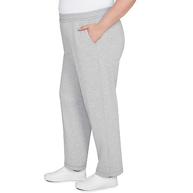 Plus Size Alfred Dunner Cozy Medium Length Slant Pocket Pants