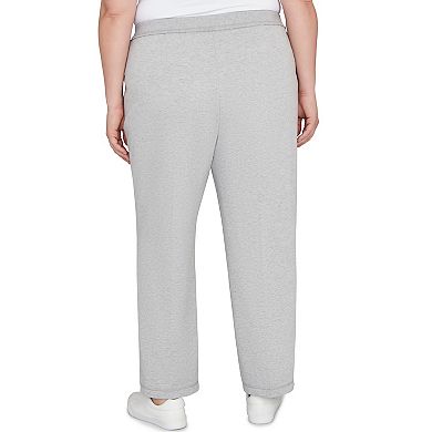 Plus Size Alfred Dunner Cozy Medium Length Slant Pocket Pants