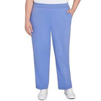 Plus Size Alfred Dunner Cozy Medium Length Slant Pocket Pants
