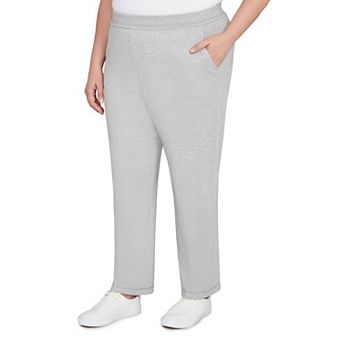 Plus Size Alfred Dunner Cozy Medium Length Slant Pocket Pants