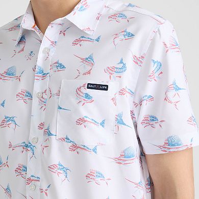 Men's Salt Life Button Down Performance Shirt