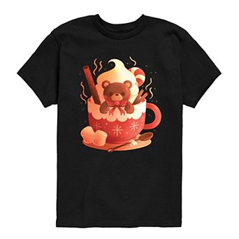 Boys 8-20 Bear Cocoa Mug Graphic Tee