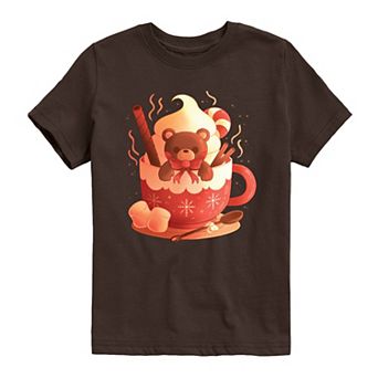Boys 8-20 Bear Cocoa Mug Graphic Tee