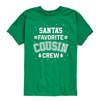 Boys 8-20 Boy's Santa's Favorite Cousin Graphic Tee