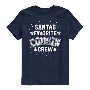 Boys 8-20 Boy's Santa's Favorite Cousin Graphic Tee