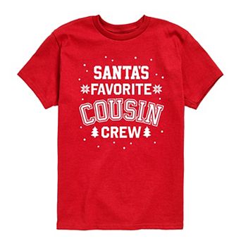 Boys 8-20 Boy's Santa's Favorite Cousin Graphic Tee