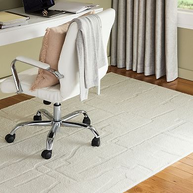 Town & Country Rae Abstract Machine Washable Rug with Non-Slip Backing