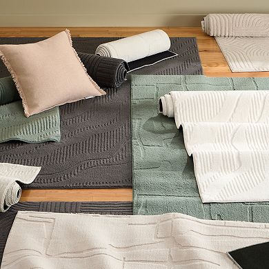 Town & Country Rae Abstract Machine Washable Rug with Non-Slip Backing