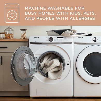 Town & Country Rae Abstract Machine Washable Rug with Non-Slip Backing