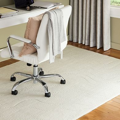 Town & Country Lane Painterly Wave Machine Washable Rug with Non-Slip Backing