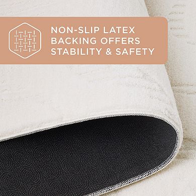 Town & Country Lane Painterly Wave Machine Washable Rug with Non-Slip Backing