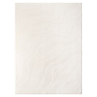 Town & Country Lane Painterly Wave Machine Washable Rug with Non-Slip Backing