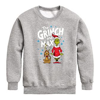 Boys 8-20 Dr. Seuss The Grinch & Max Crew Fleece Sweatshirt
