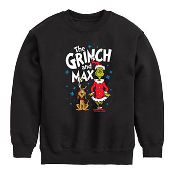 Boys 8-20 Dr. Seuss The Grinch & Max Crew Fleece Sweatshirt
