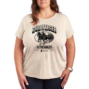 Plus Size Budweiser Clydesdales Short Sleeve Graphic Tee