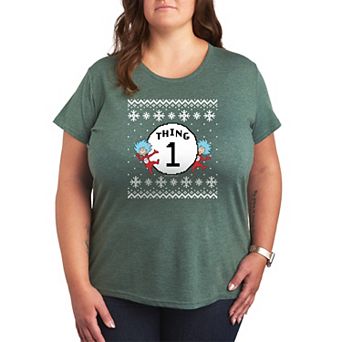 Plus Size The Cat In The Hat Thing One Short Sleeve Graphic Tee