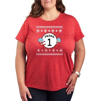 Plus Size The Cat In The Hat Thing One Short Sleeve Graphic Tee