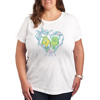 Plus Size Dr. Seuss The Grinch & Max Short Sleeve Graphic Tee